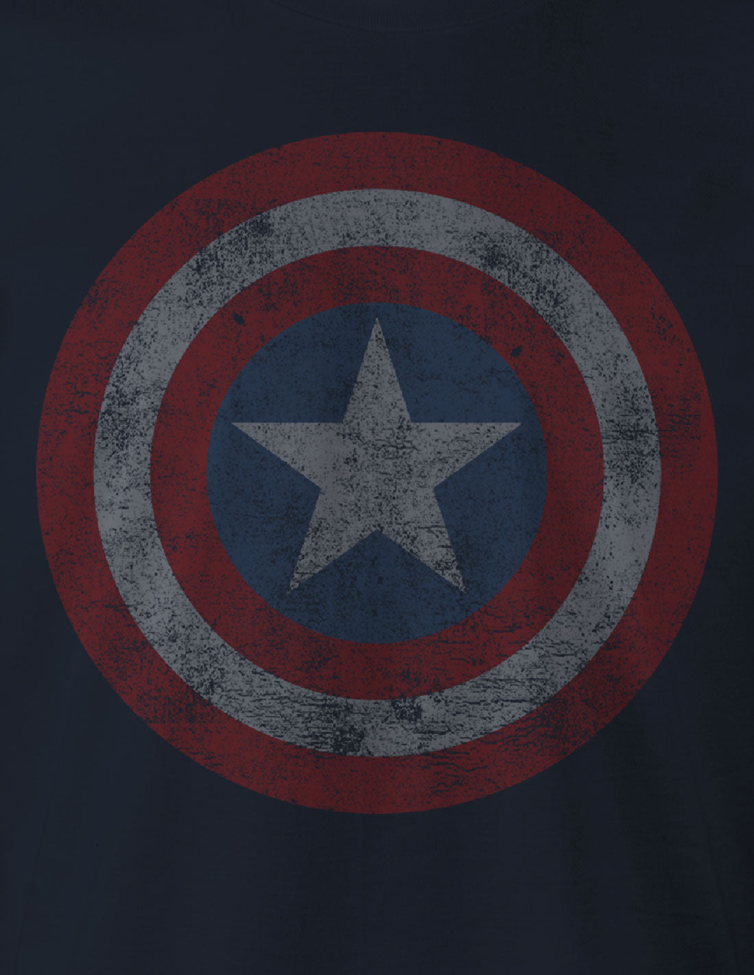 T-shirt Marvel - Captain America - Grunge Vintage Logo