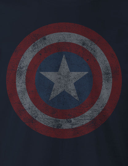 T-shirt Marvel - Captain America - Grunge Vintage Logo