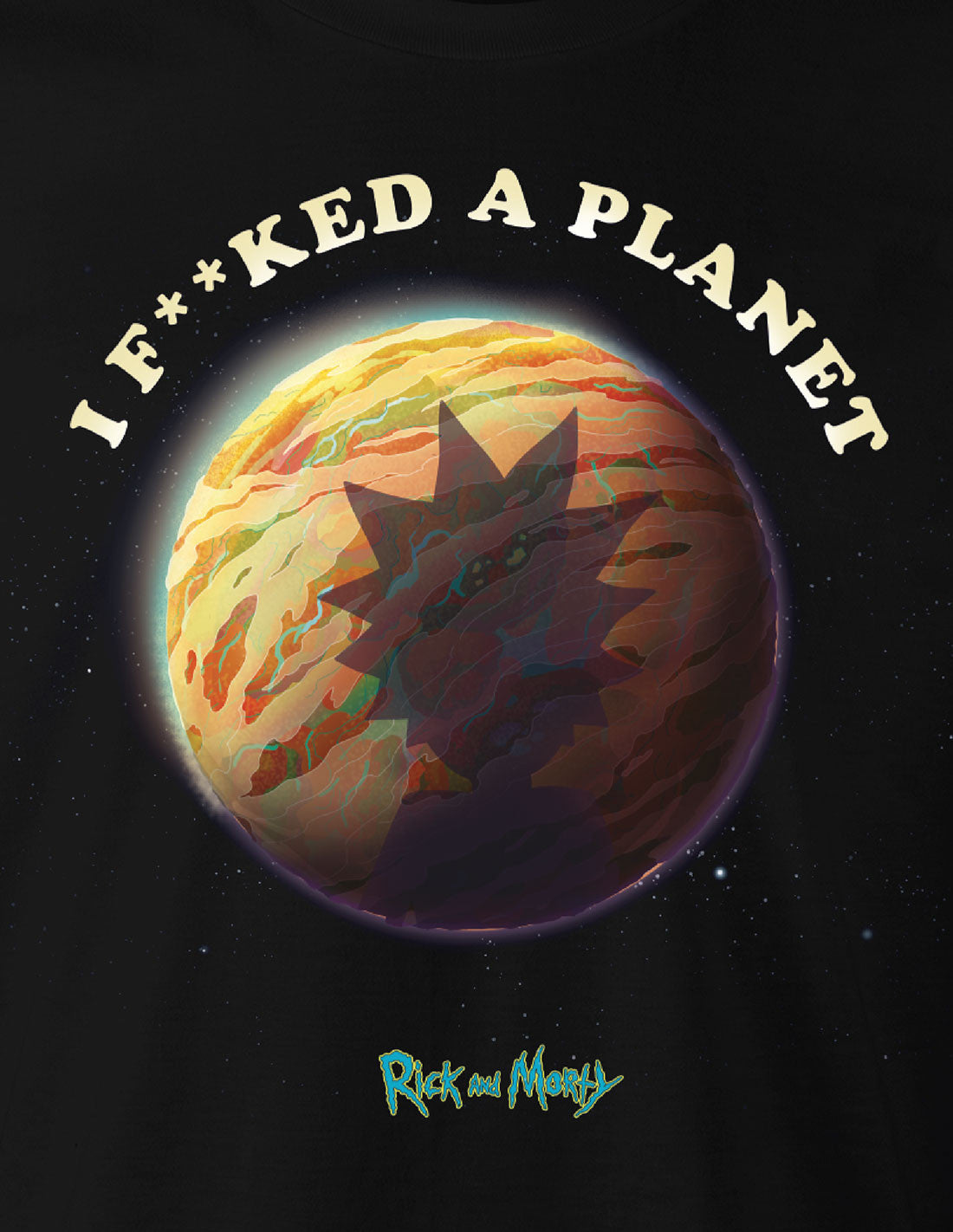 Rick and Morty t-shirt - IF**CKED ​​A PLANET