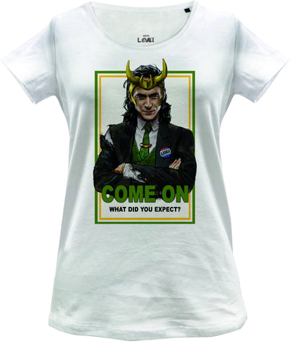 T-shirt Femme Loki Marvel - Come on What did you Expect