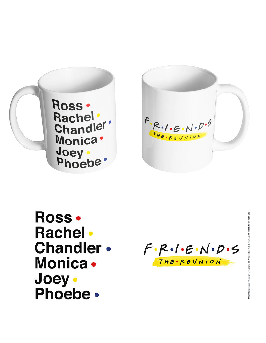 Mug Friends - Reunion Logo Main Names