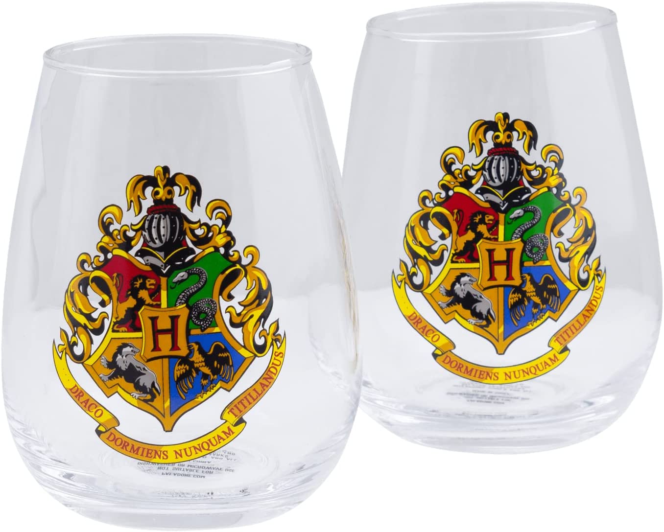 Set of 2 Harry Potter glasses - Hogwarts Crest