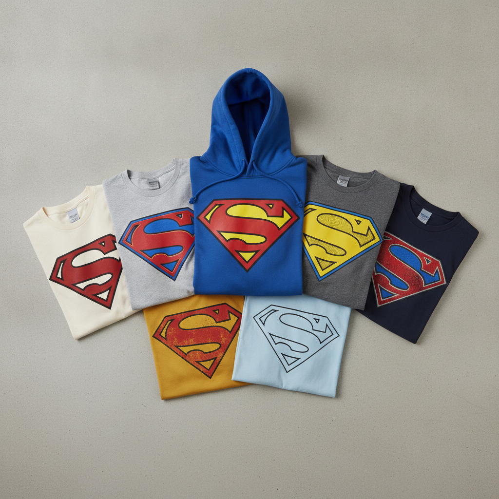 L'emblème Superman : de l'écusson classique aux t-shirts rétro à offrir