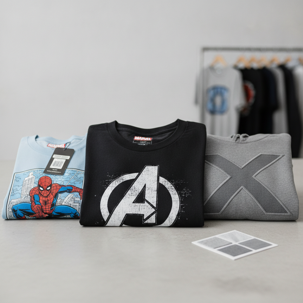 T-shirt Marvel officiel : reconnaître l'authentique et une impression qui dure