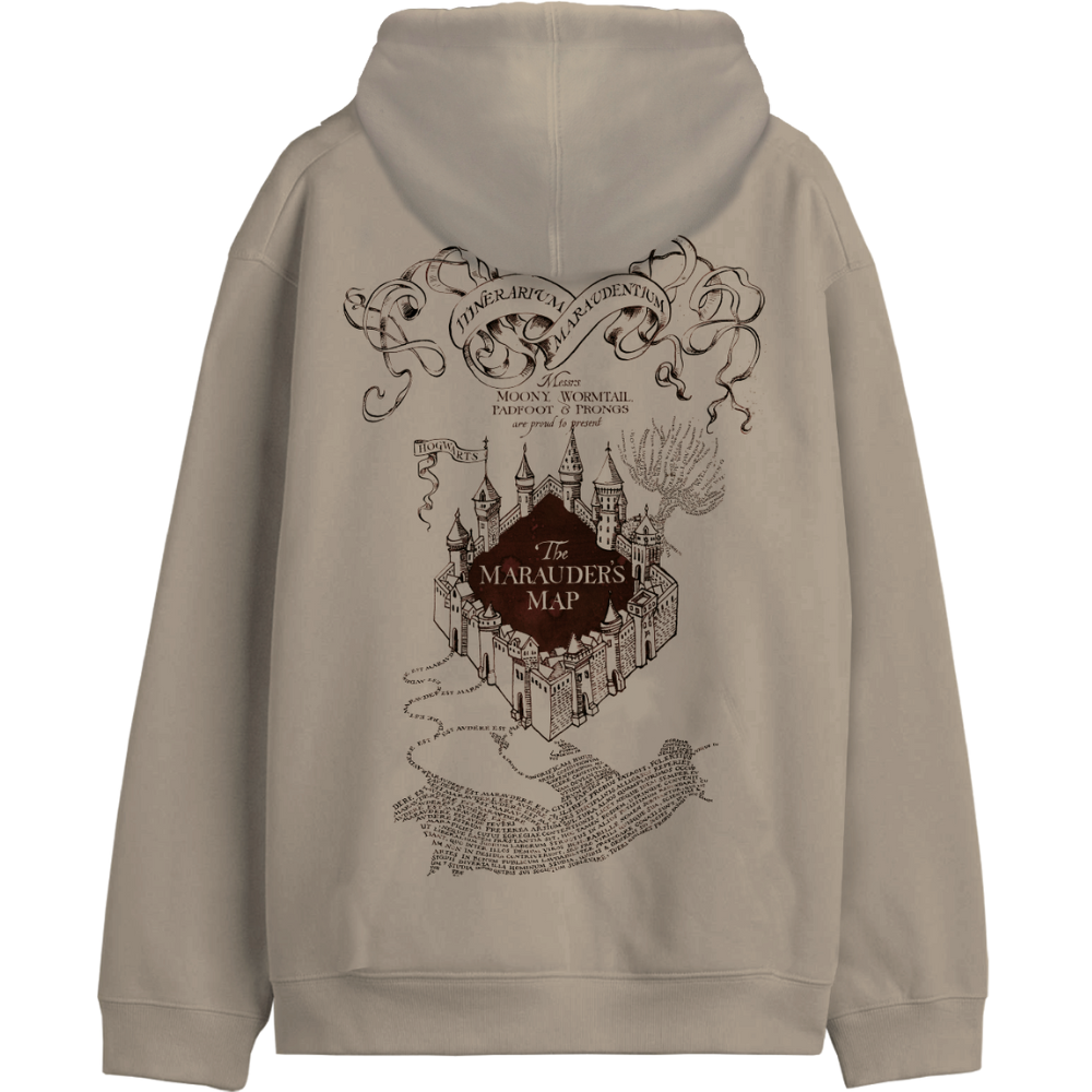 Hoodie Maraudeur Harry Potter Officiel Unisexe Beige