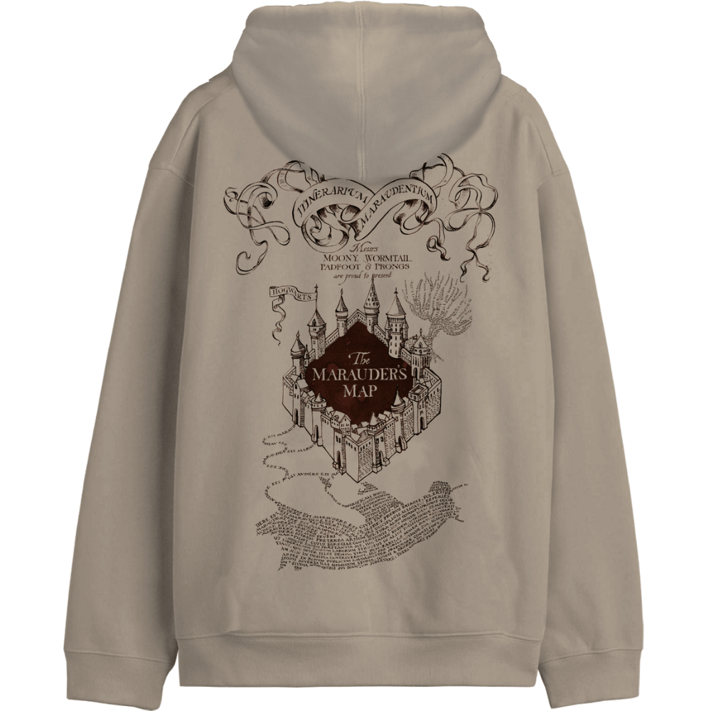 Hoodie Maraudeur Harry Potter Officiel Unisexe Beige