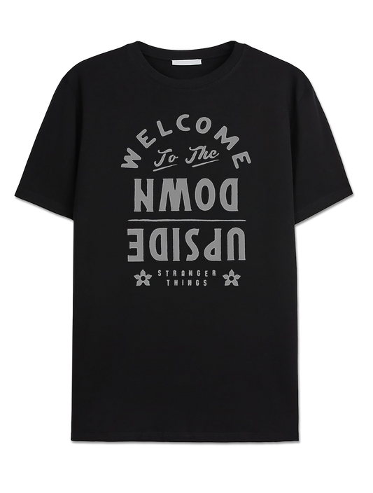 T-shirt Stranger Things - Accueil à l'envers