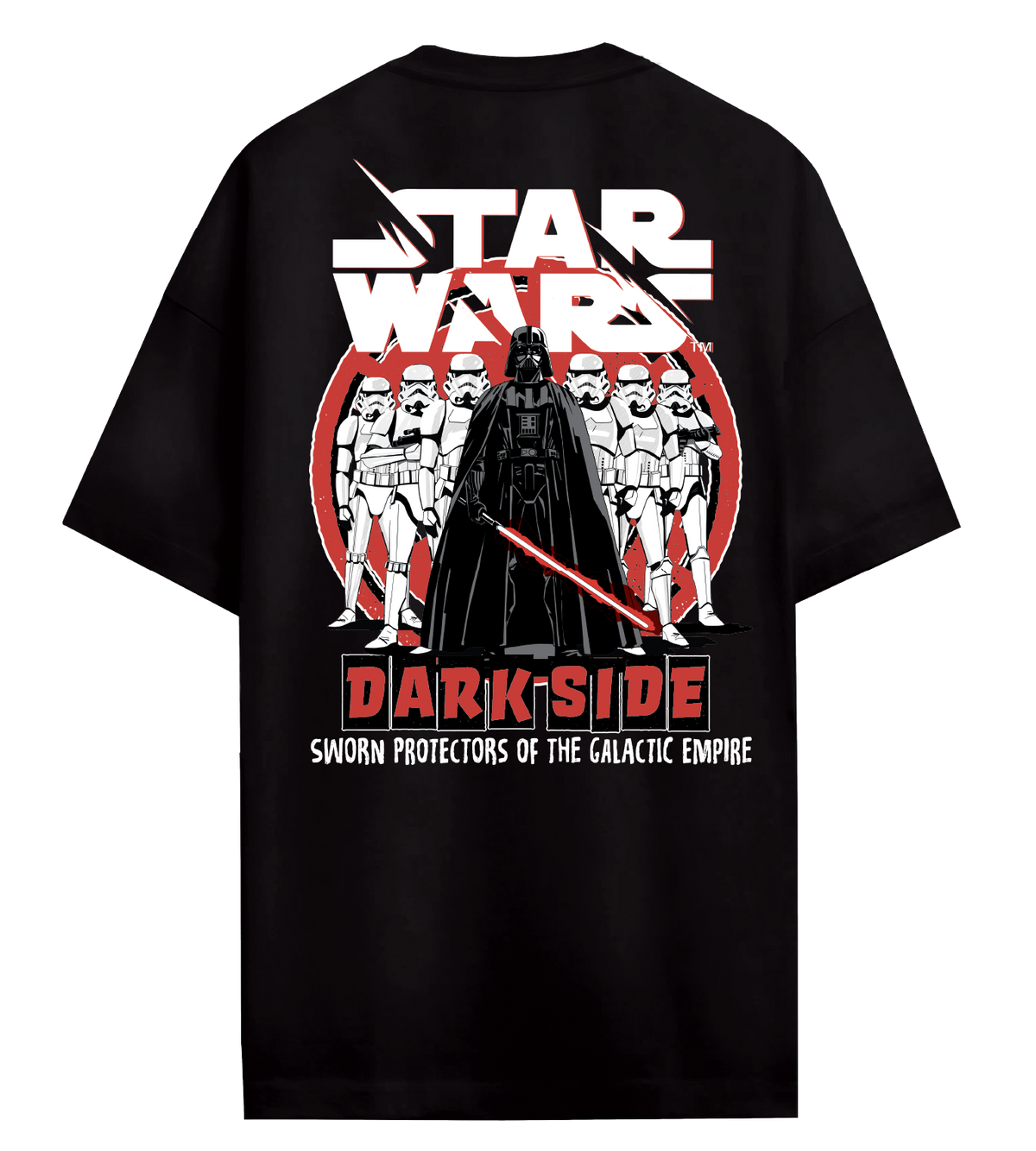 T-shirt oversize Star Wars officiel unisexe noir