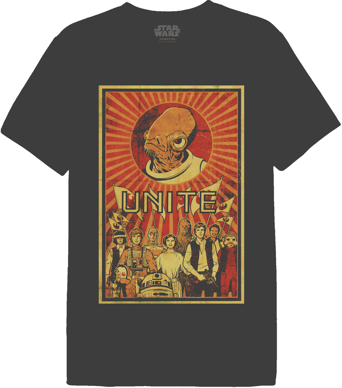 T-shirt Star Wars Officiel - Unite With Ackbar