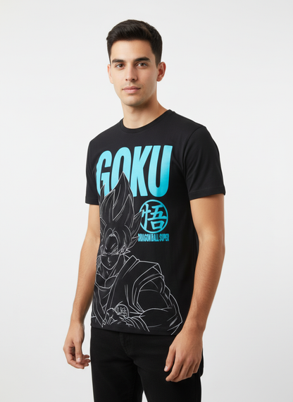 T-Shirt Dragon Ball Z Goku Super Saiyan Premium Noir