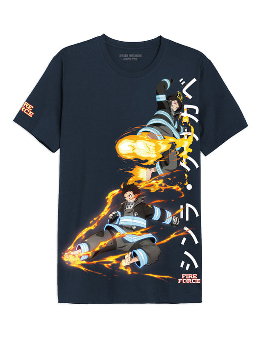 T-shirt oversize Fire Force - Shinra