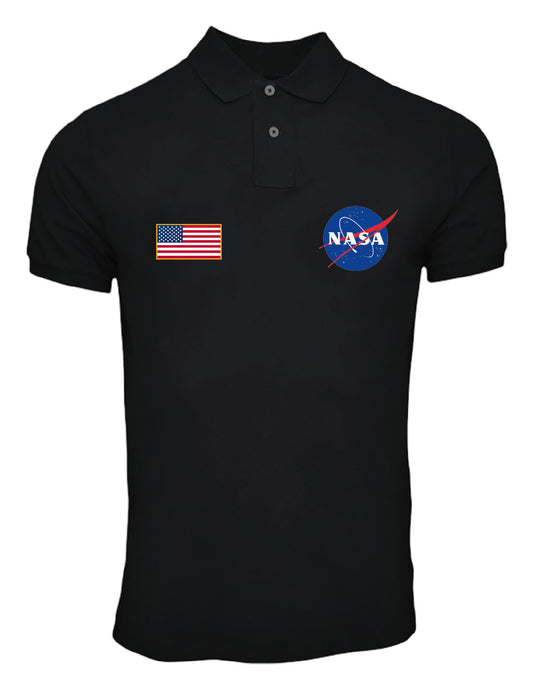 NASA polo shirt - NASA FLAG
