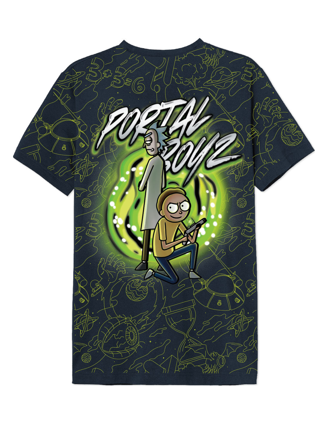 T-shirt oversize Rick et Morty - Portal Boyz