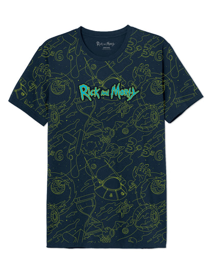 T-shirt oversize Rick et Morty - Portal Boyz