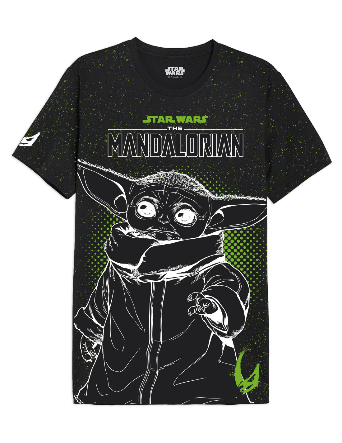T-shirt oversize Star Wars - The Mandalorian - Green Grogu