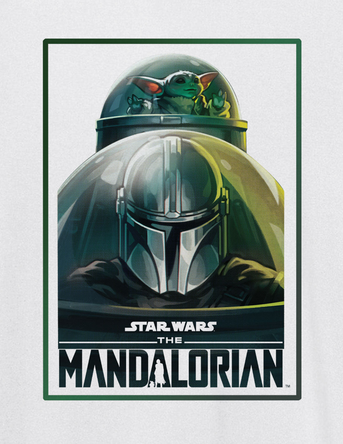 T-shirt Star Wars - The Mandalorian - Mando Grogu Cockpit