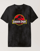 T-shirt Jurassic Park - logo classic - Stonewashed