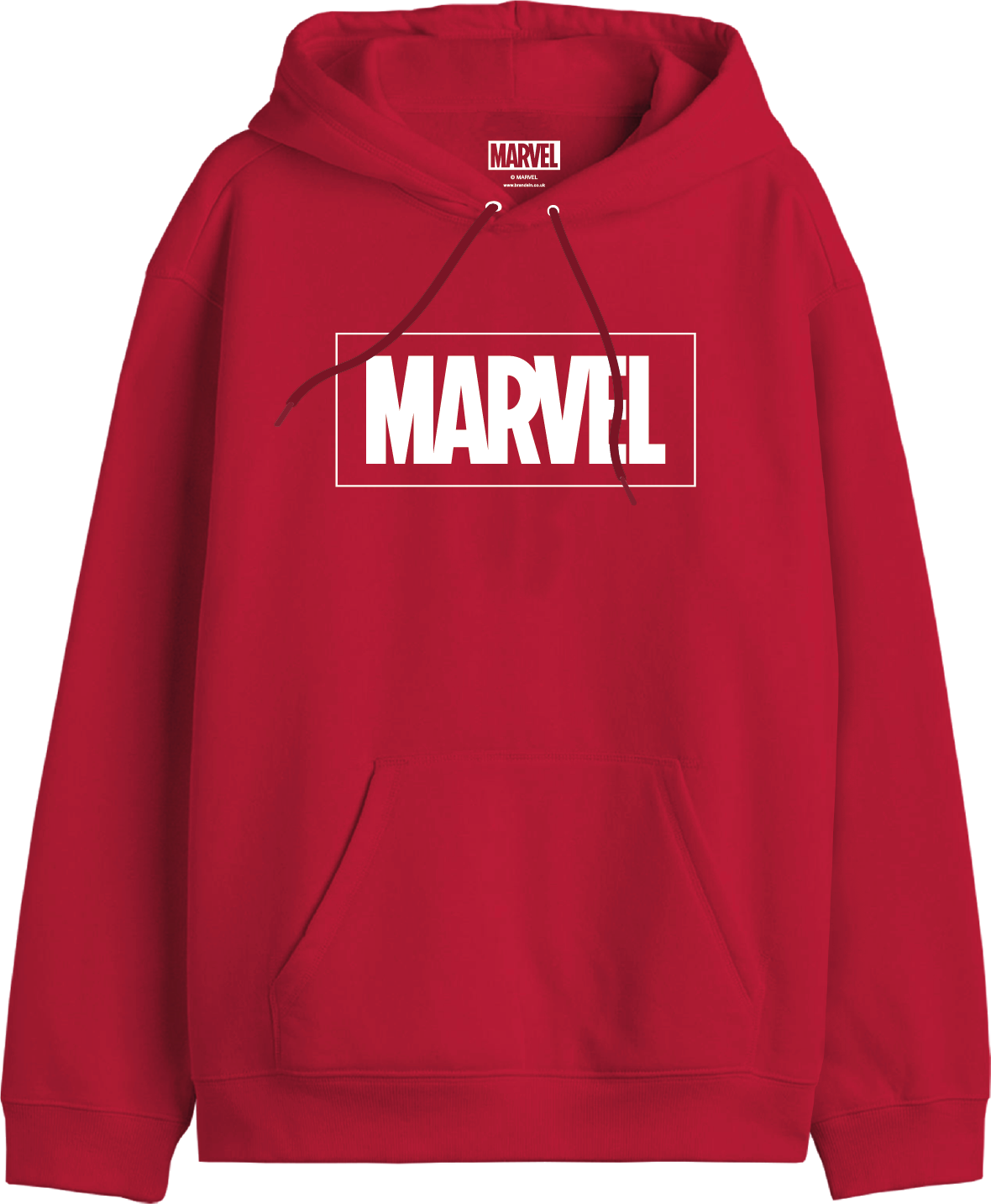 Hoodie Rouge Marvel Officiel avec Logo