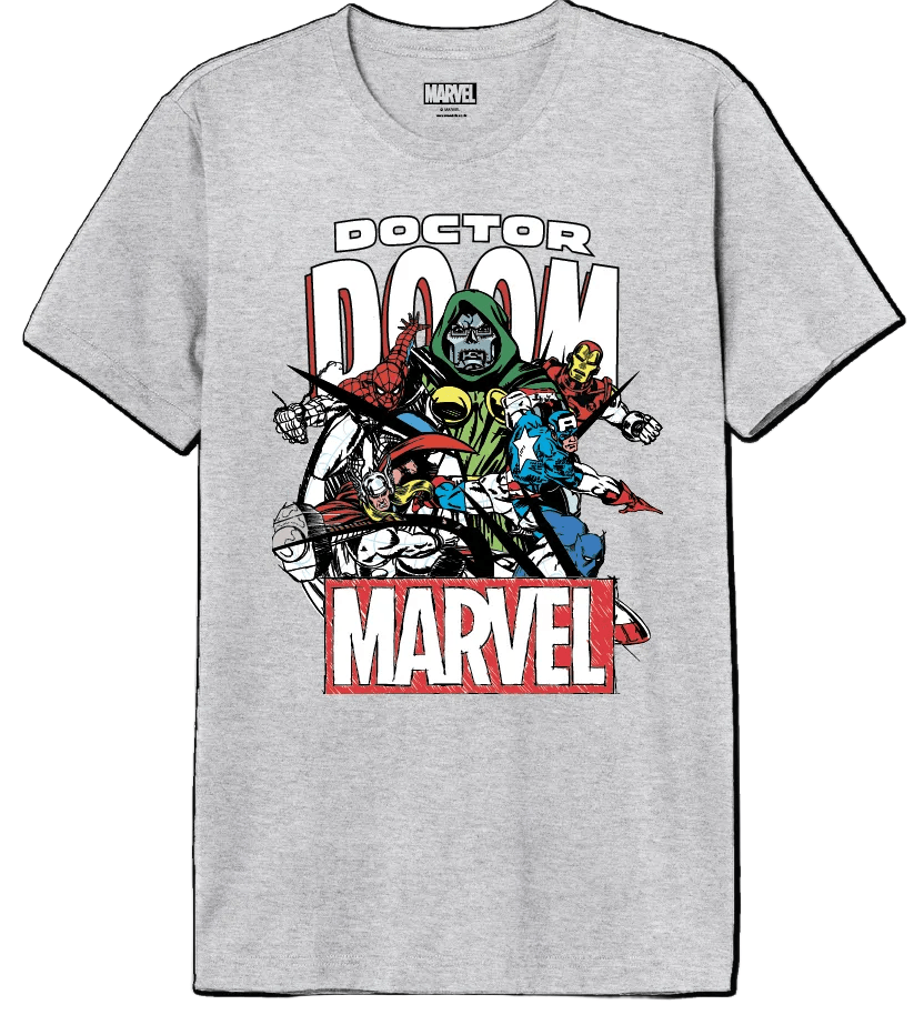T-shirt Marvel Doctor Doom avec design collage de super-héros Marvel