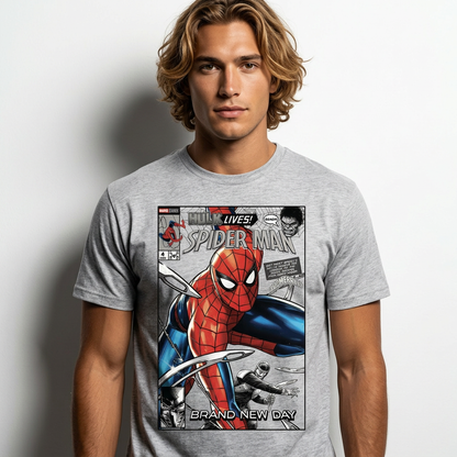 T-Shirt Spider-Man Brand New Day Gris pour fans