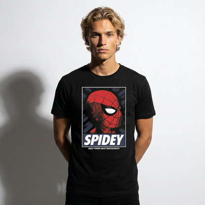 T-Shirt Spider-Man Noir Officiel – Brand New Day Marvel
