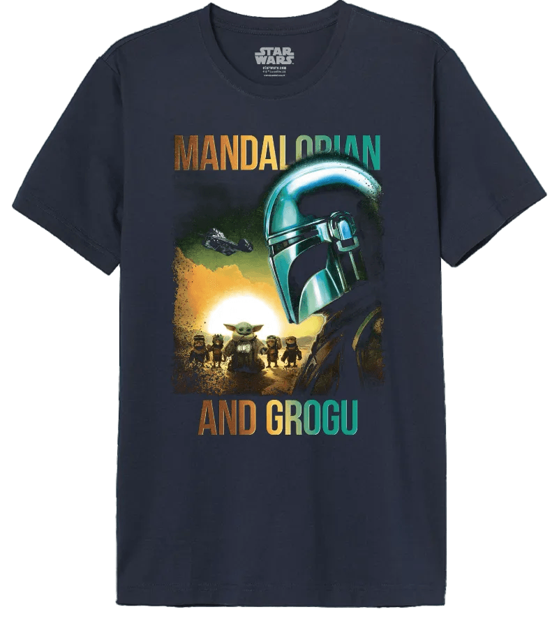 T-shirt Mandalorian Grogu Star Wars, design visuel