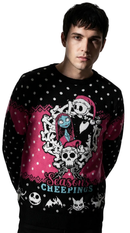 Pull de Noël L'Étrange Noël de Monsieur Jack™ Jack & Sally | Pull Officiel