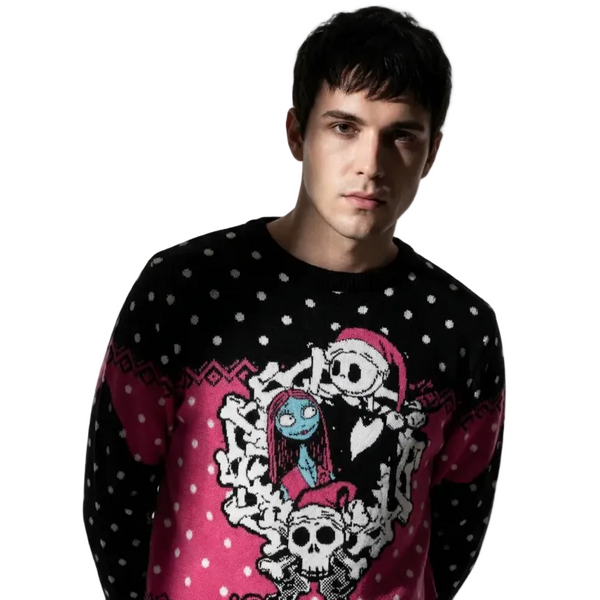 Pull de Noël L'Étrange Noël de Monsieur Jack™ Jack & Sally | Pull Officiel