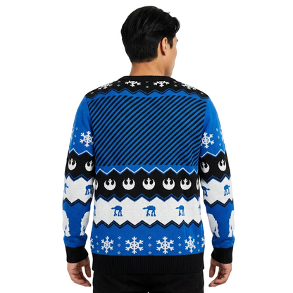 Pull de Noël Star Wars™ R2-D2 – Pull Tricoté Officiel Bleu Marine