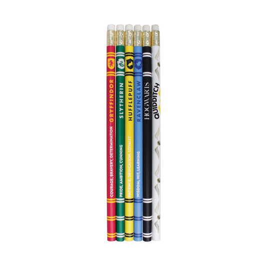 Set Of 6 Harry Potter Pencils - House Pride