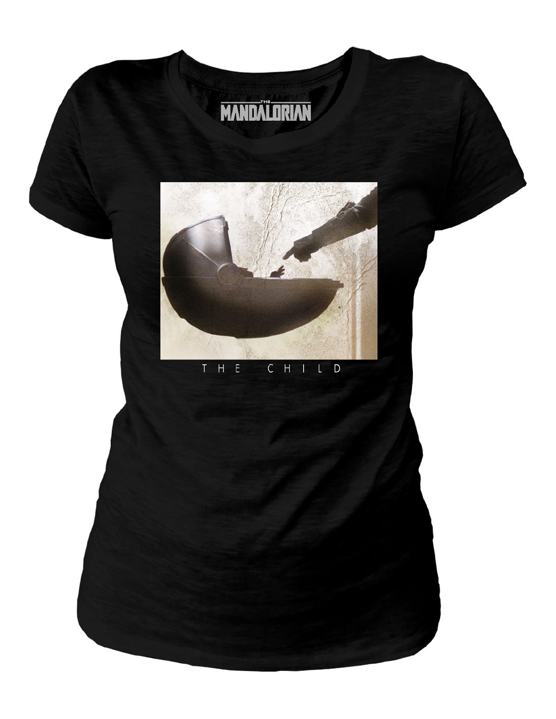 T-shirt Femme Star Wars - The Mandalorian - Baby Yoda Finger