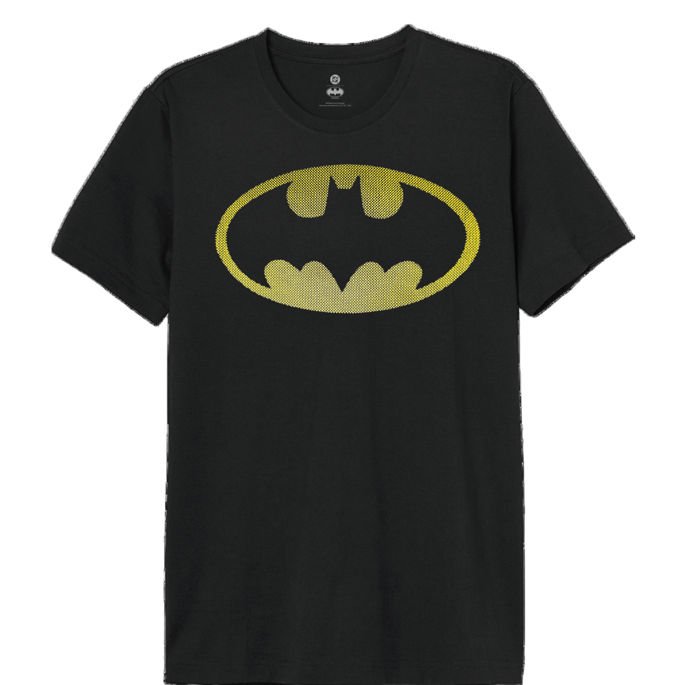 BATMAN Men T-shirt Classic LOGO - Rubber DOTS