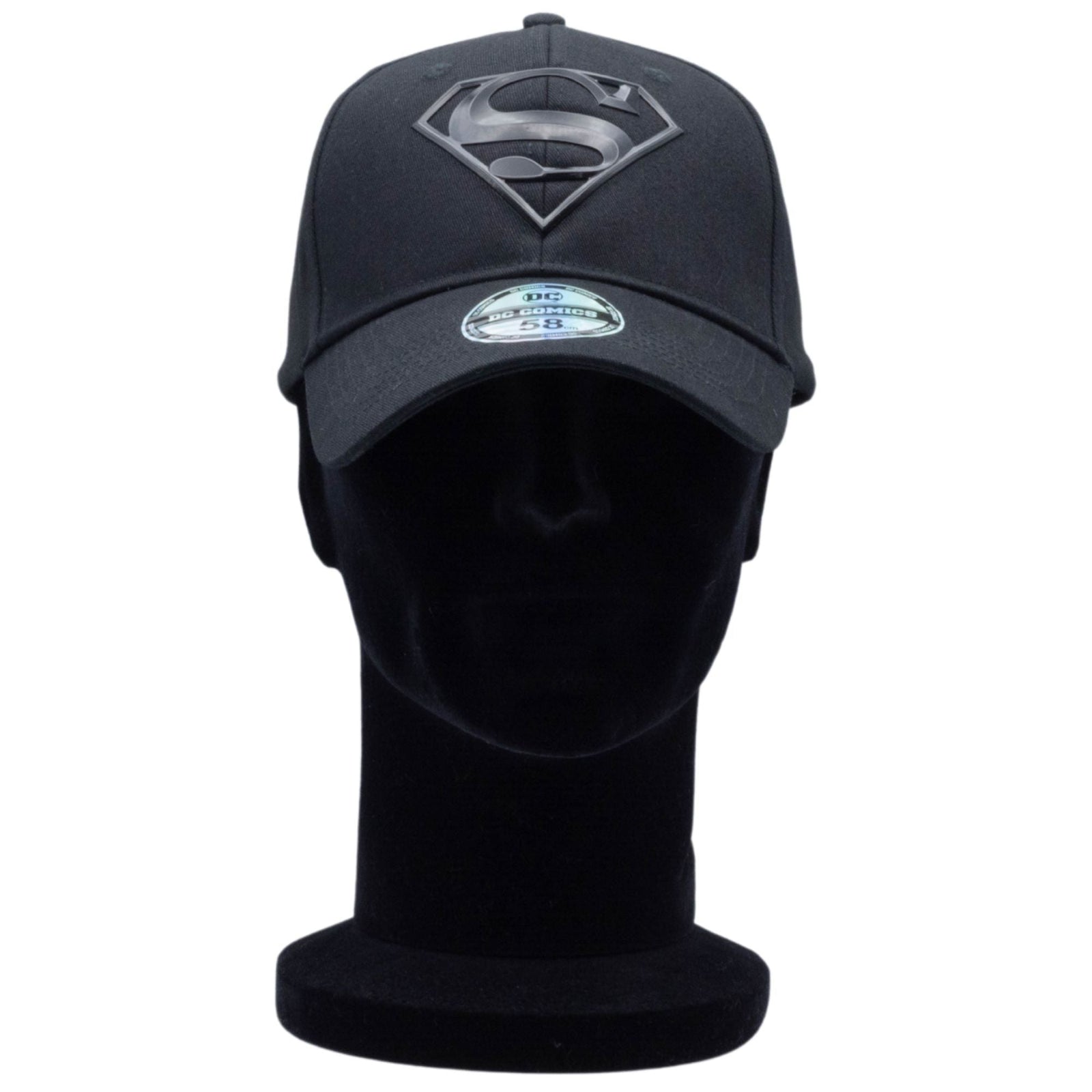 Casquette Noir - DC Comics Superman Baseball - Logo Rubber