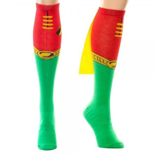 Chaussettes Hautes DC Comics - Robin Cape - Legend Icon Chaussettes DC Comics