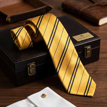 Cravate Ravenclaw Héritage Premium - Rayures Officielles