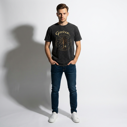 T-Shirt Seigneur des Anneaux Arbre de Gondor Heritage Stone Wash