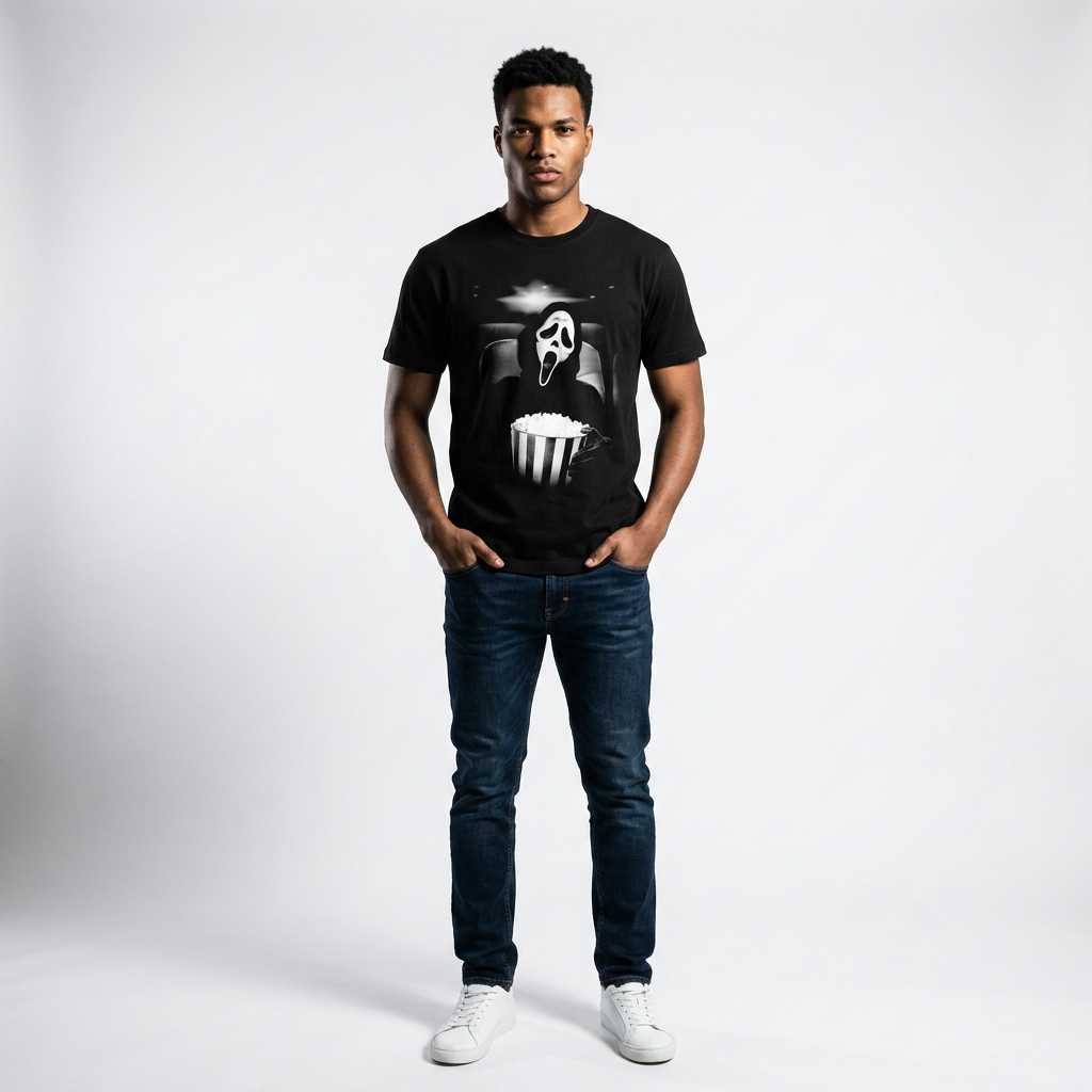 T-Shirt Ghost Face Horror Cinema - Premium Edition