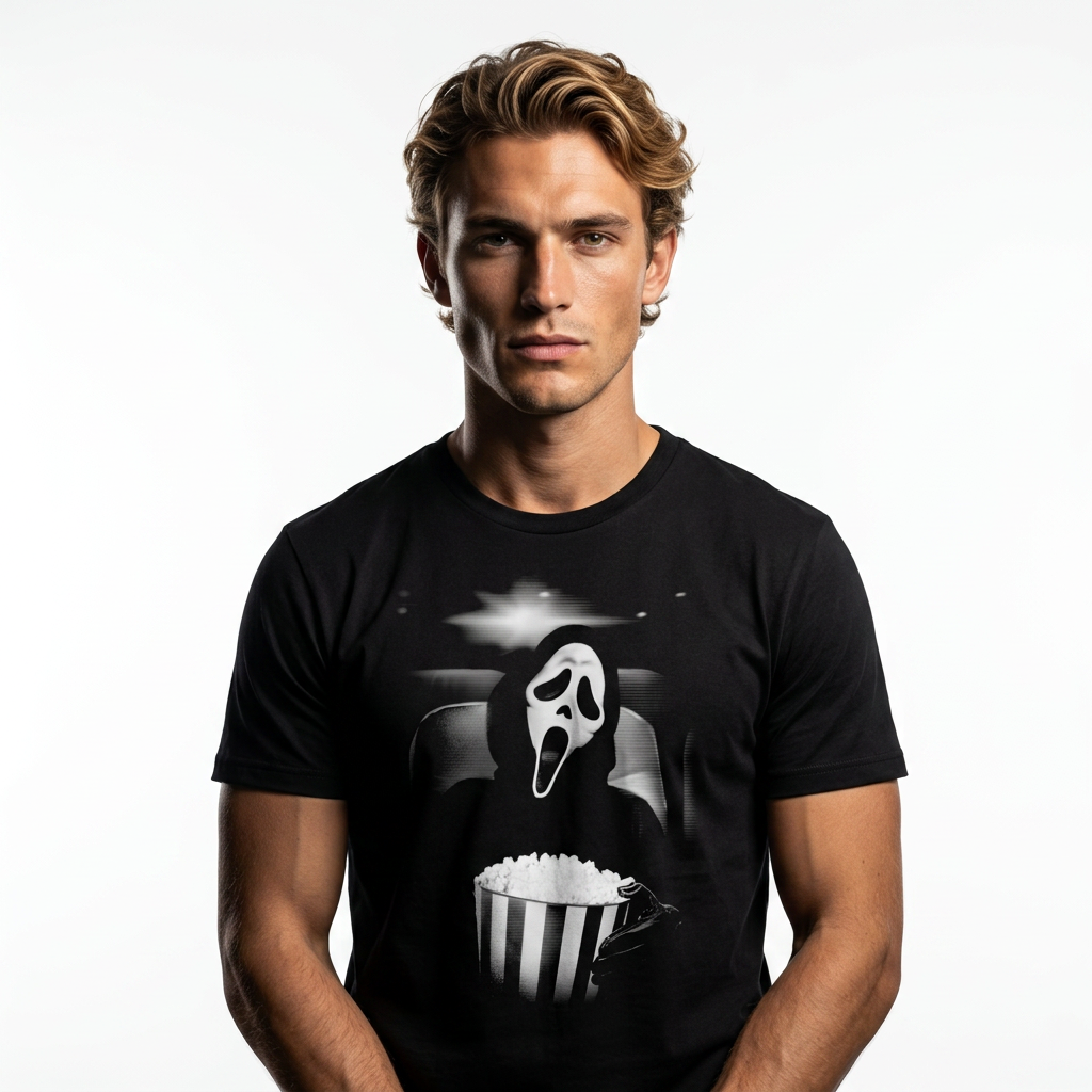T-Shirt Ghost Face Horror Cinema - Premium Edition