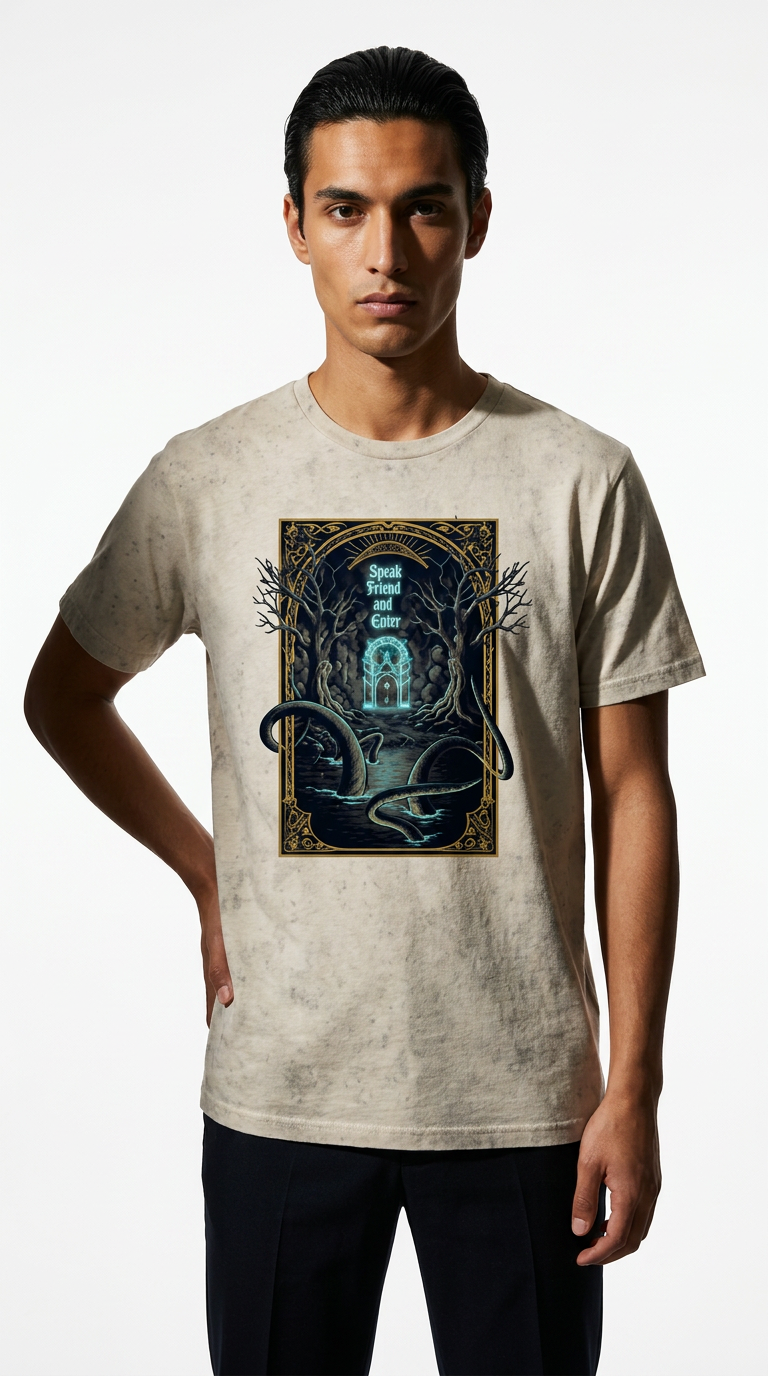 Lord Of The Rings Moria Gate T-Shirt for Fans