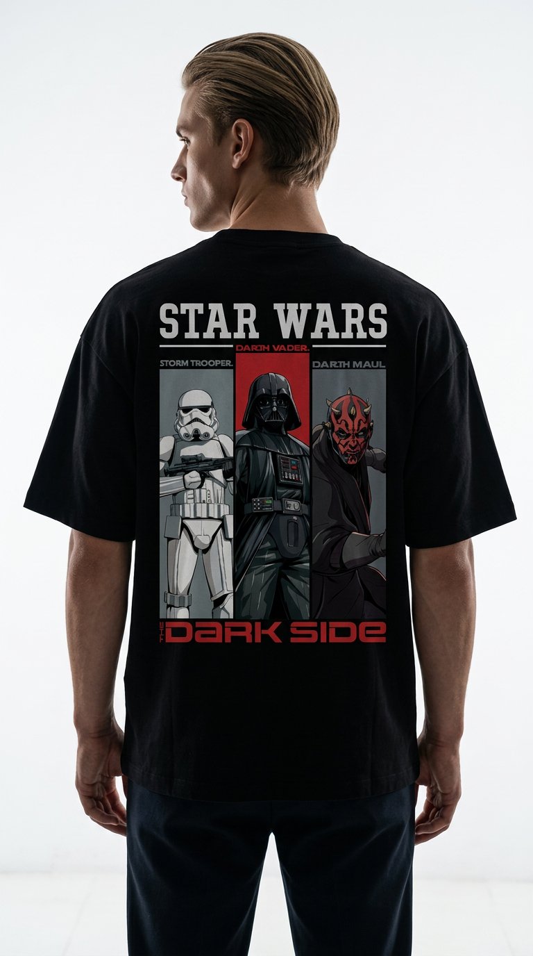 T-shirt oversize Star Wars Dark Side pour fans