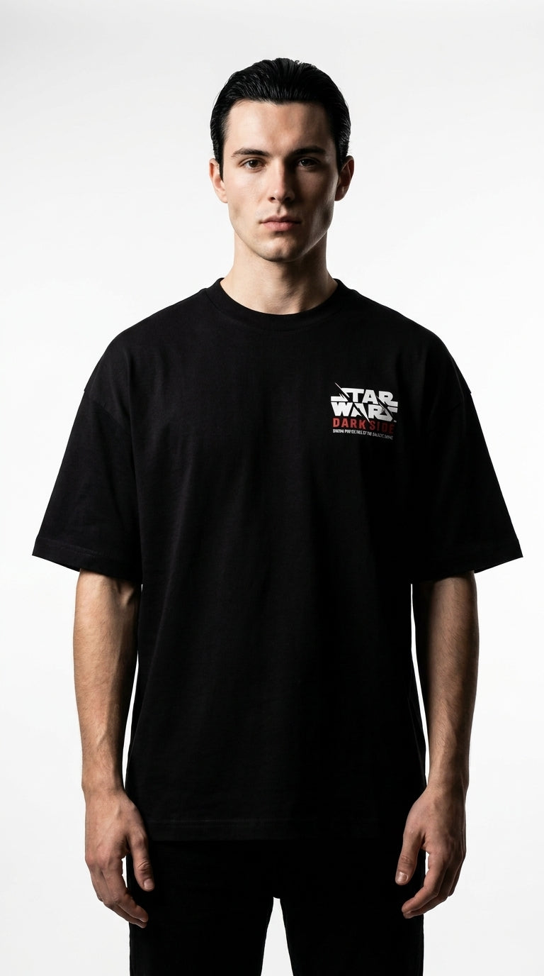 T-shirt oversize Star Wars officiel unisexe noir