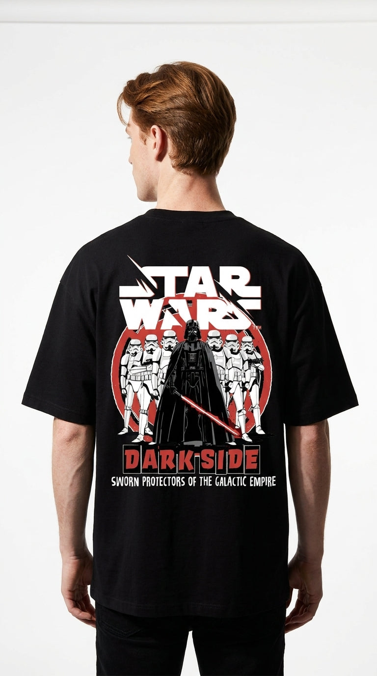 T-shirt oversize Star Wars officiel unisexe noir