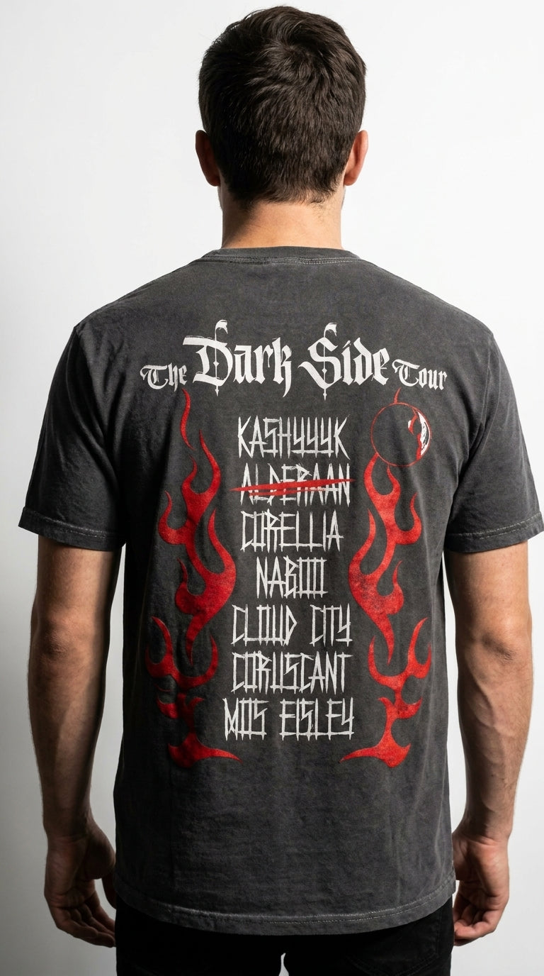 T-shirt Oversize Star Wars The Dark Side Tour Unisexe