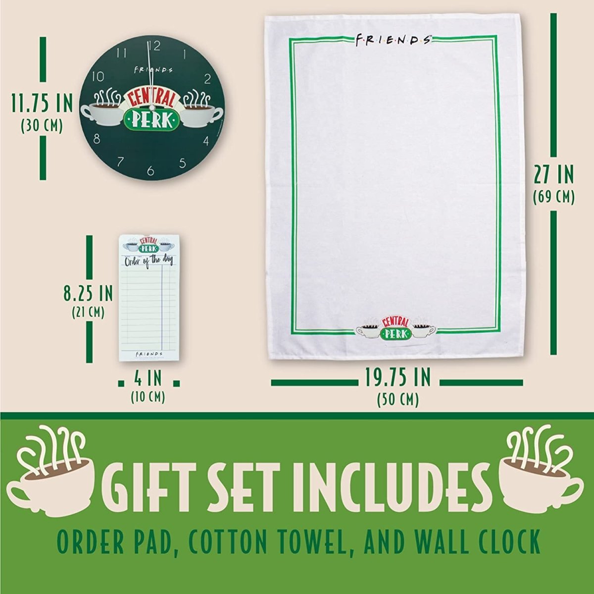 Coffret cadeau de cuisine Friends - Central Perk - Legend Icon Horloges Paladone