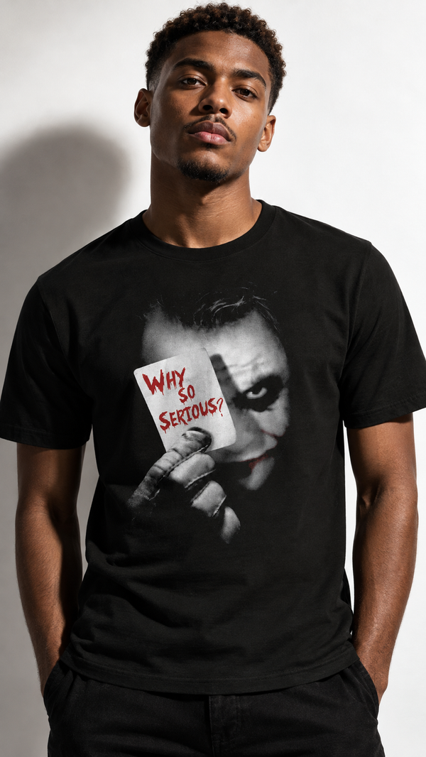 T-shirt DC Comics Batman Why so serious ? – Officiel Noir