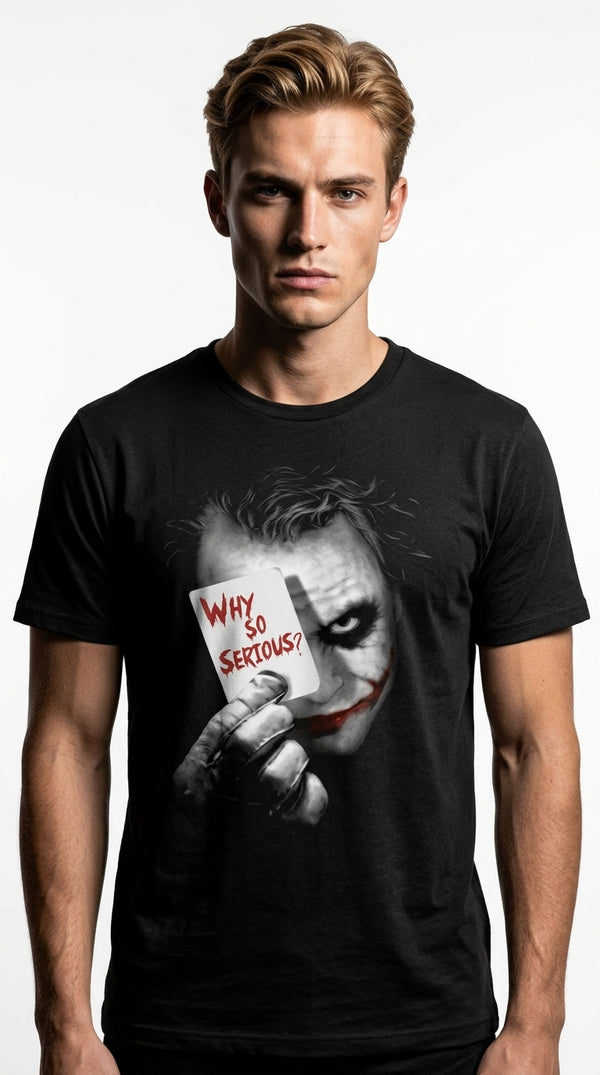 T-shirt DC Comics Batman Why so serious ? – Officiel Noir