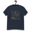 Detailed Map of Rohan and Gondor Fantasy World T-shirt