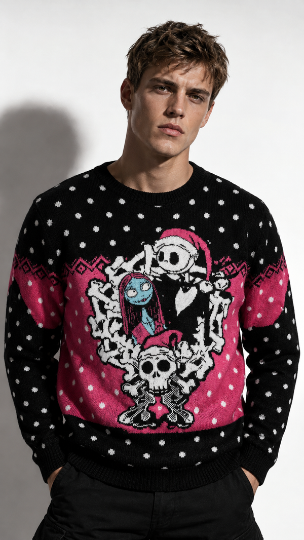 Pull de Noël L'Étrange Noël de Monsieur Jack™ Jack & Sally | Pull Officiel