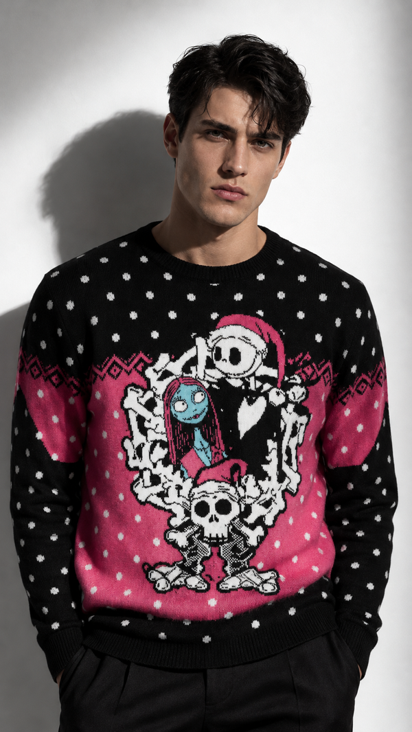 Pull de Noël L'Étrange Noël de Monsieur Jack™ Jack & Sally | Pull Officiel