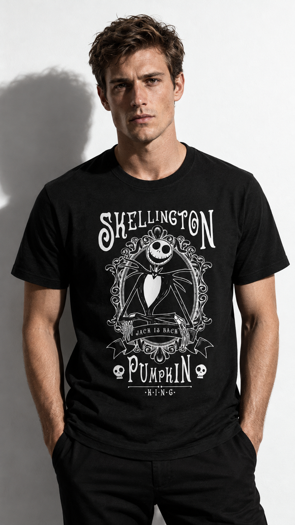 T-shirt Disney Jack Pumpkin King – Officiel Noir